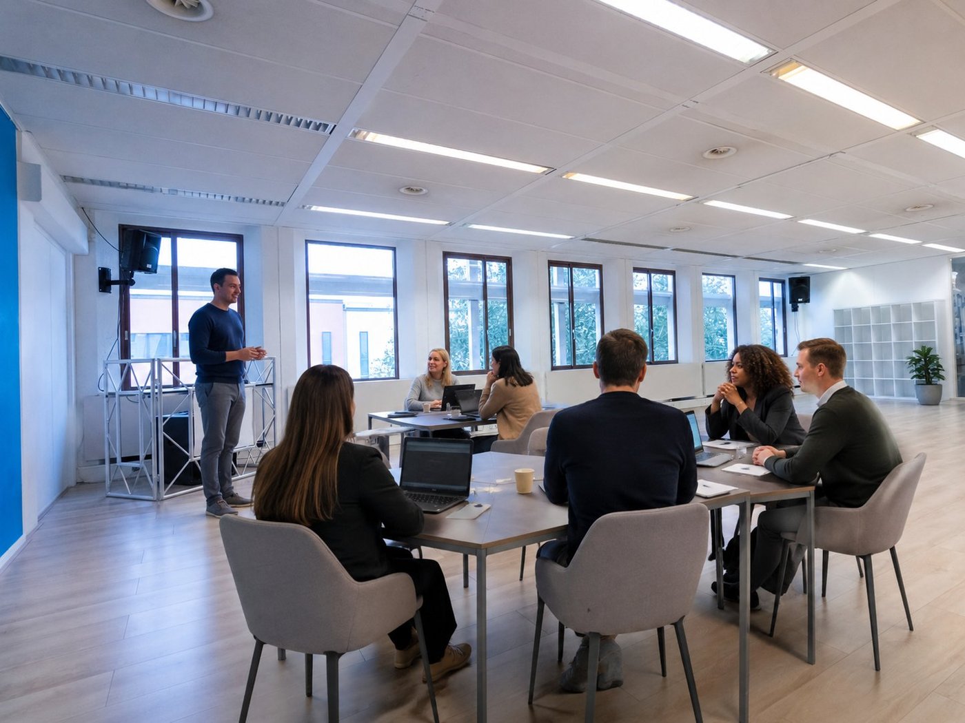 Workshop aan ronde tafels
